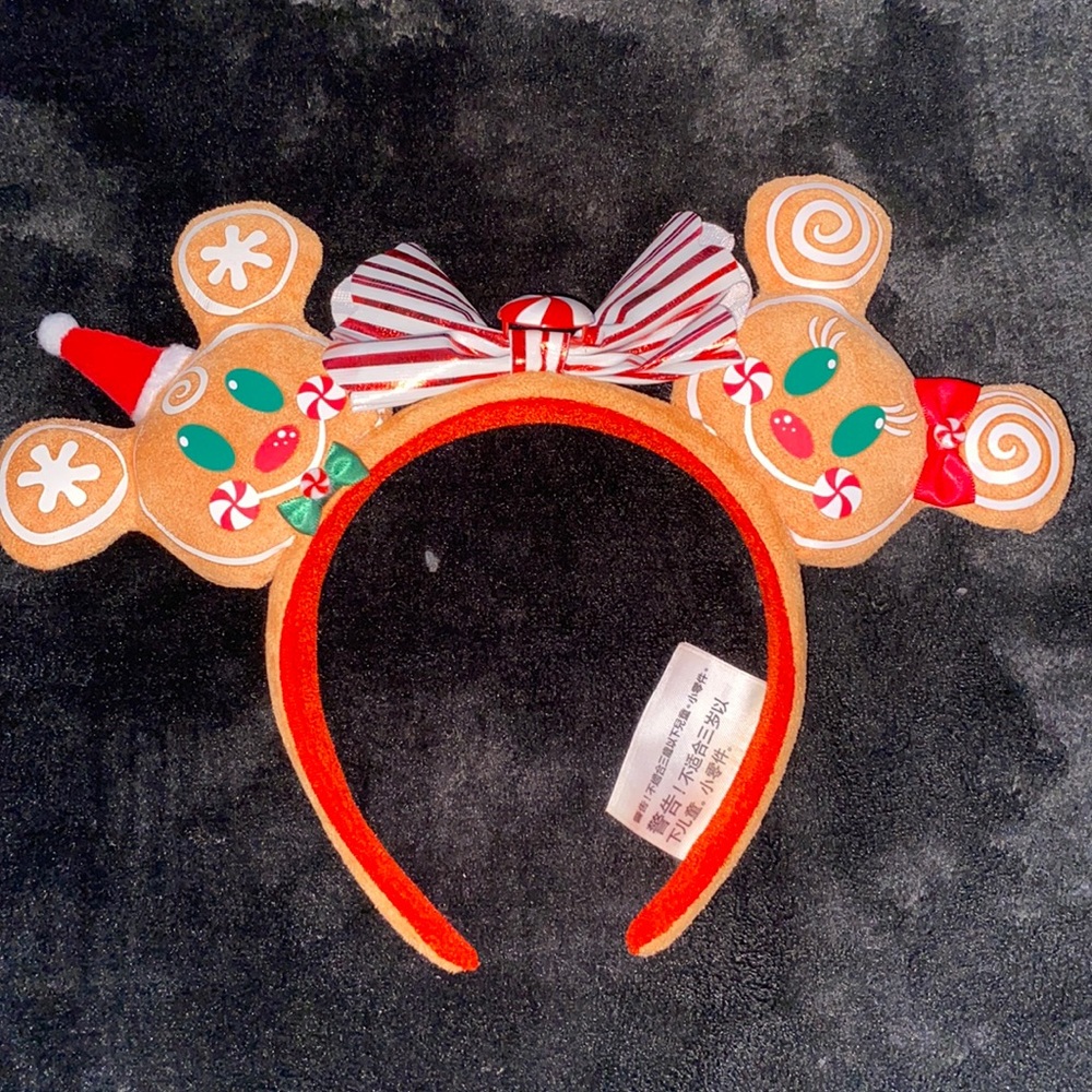 Christmas GingerBread Mickey Mouse Ears Headband